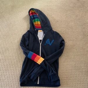 Black Aviator Nation Zip Up Jacket